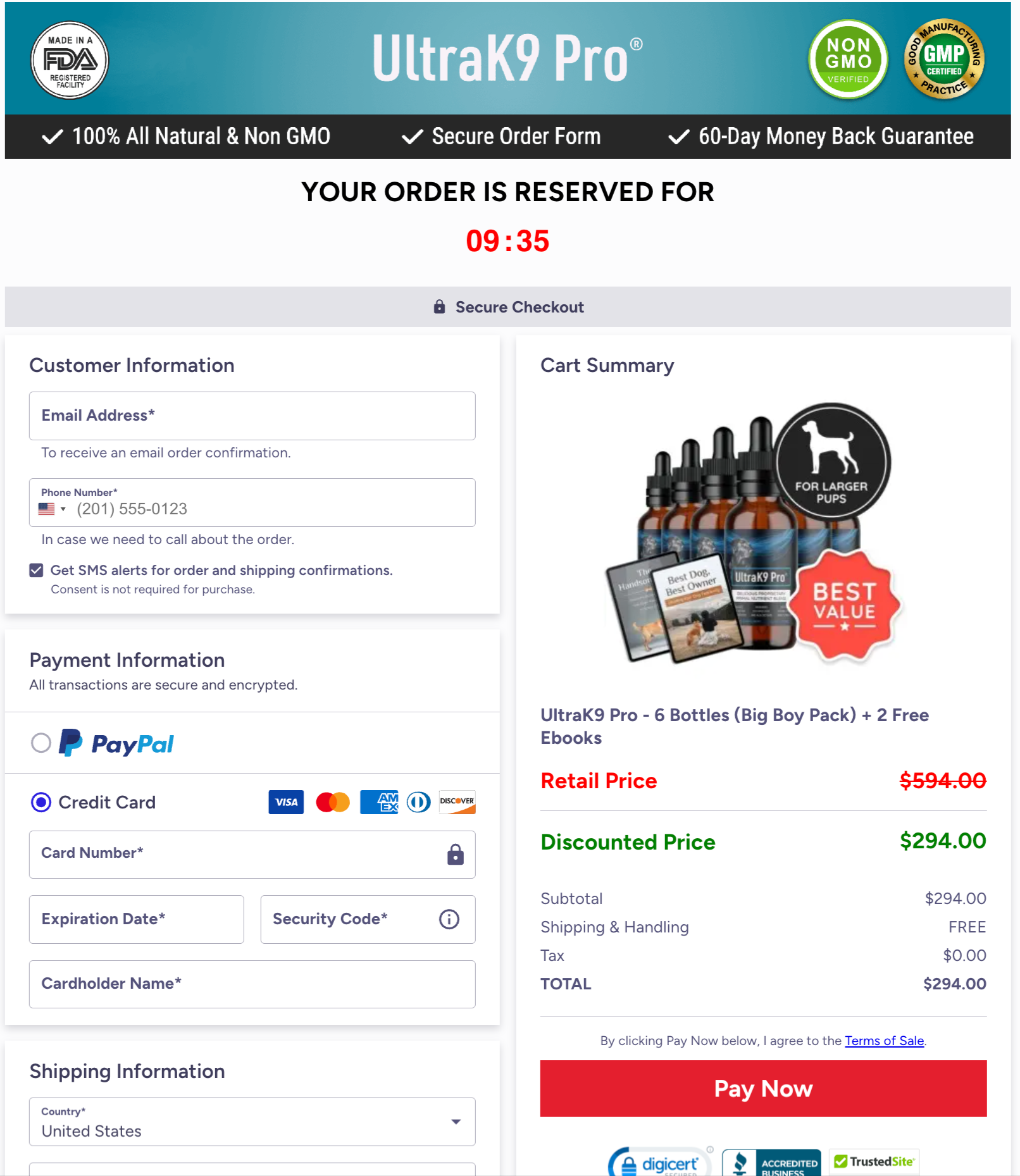 ultrak9pro-pricing-table